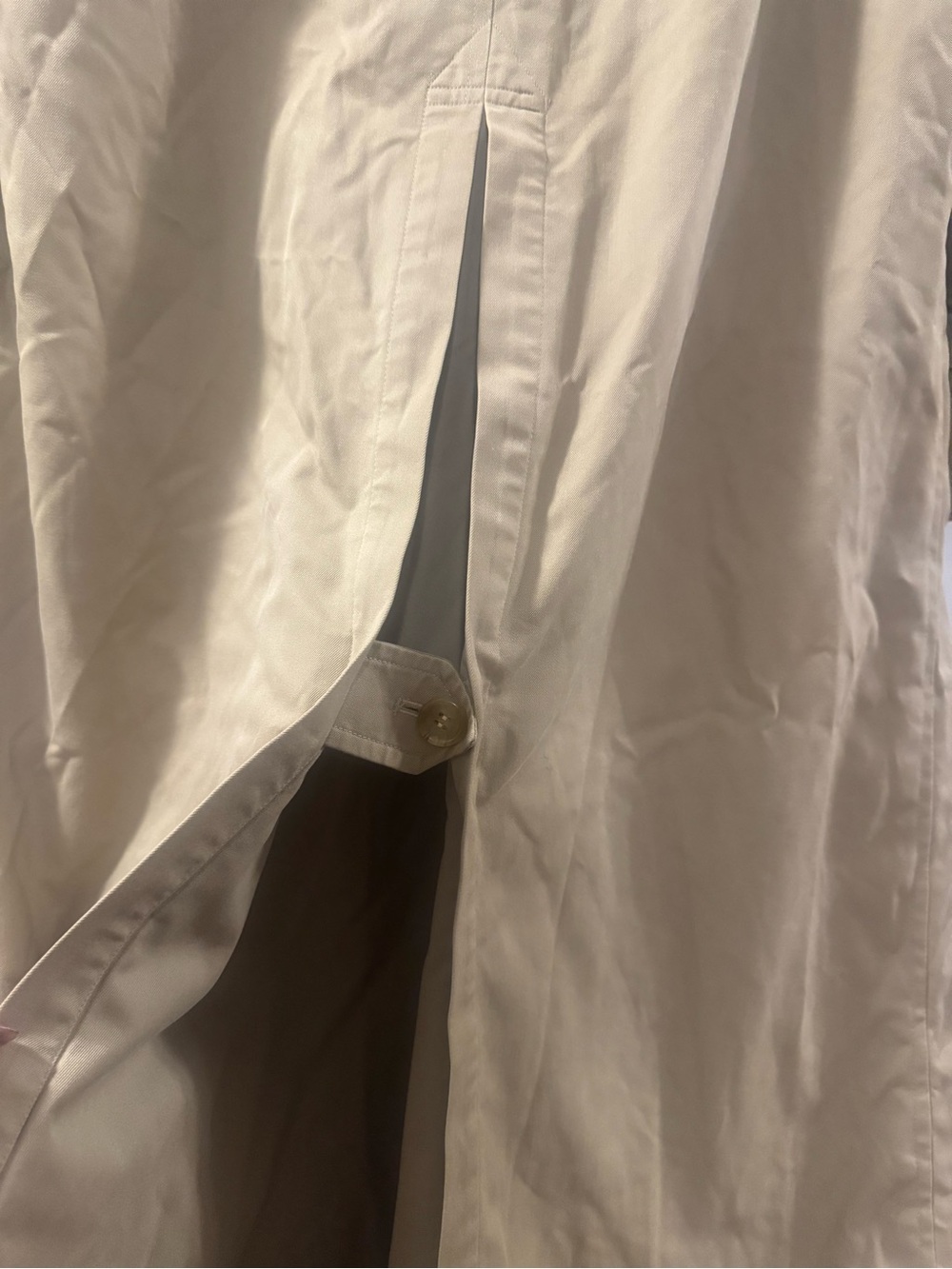 AUTHENTIC VINTAGE BURBERRY LONG TRENCH COAT SIZE 14 - Picture 6 of 12